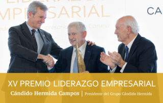 Cándido Hermida recibe el premio Liderazgo Empresarial de la Confederación de Empresarios de La Coruña
