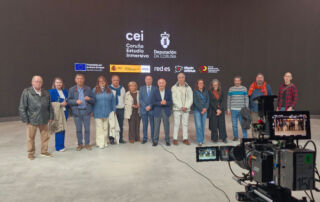 La CEC visita las instalaciones de Coruña Estudio Inmersivo y destaca su capacidad para situar a Galicia en el mapa global de la industria audiovisual