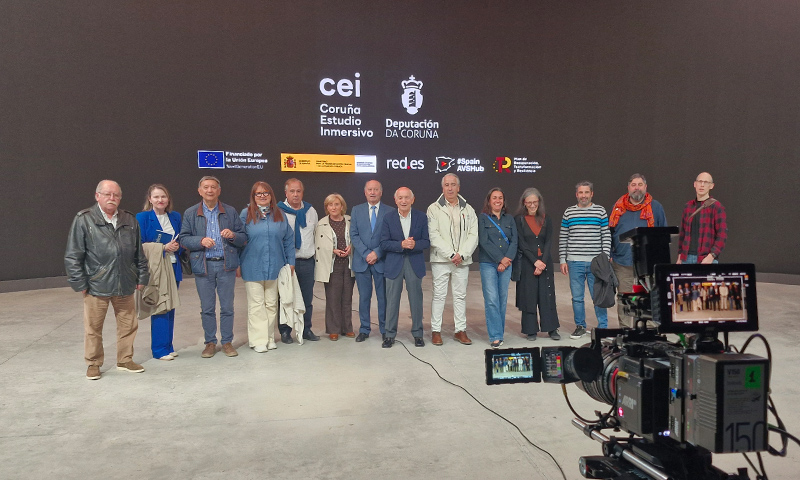La CEC visita las instalaciones de Coruña Estudio Inmersivo y destaca su capacidad para situar a Galicia en el mapa global de la industria audiovisual